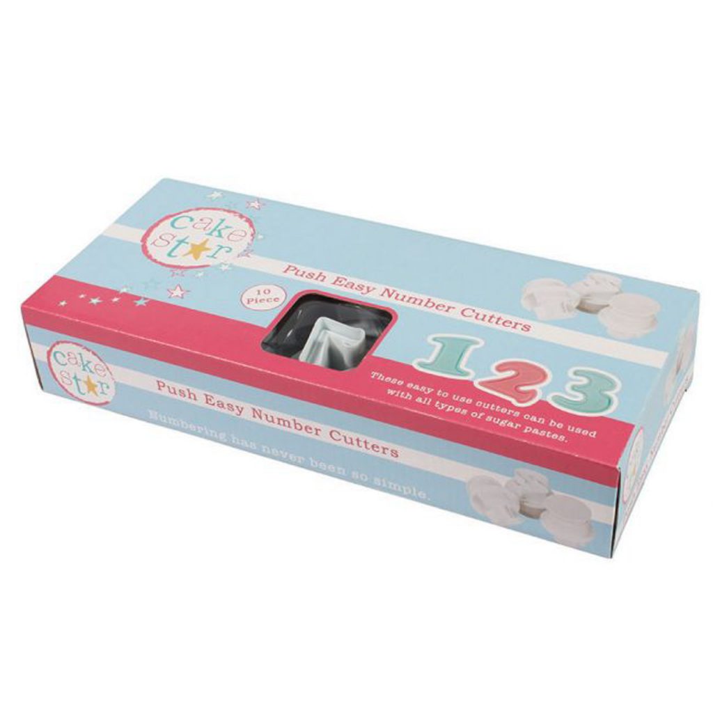 Cake Star Push Easy Number Cutters Set