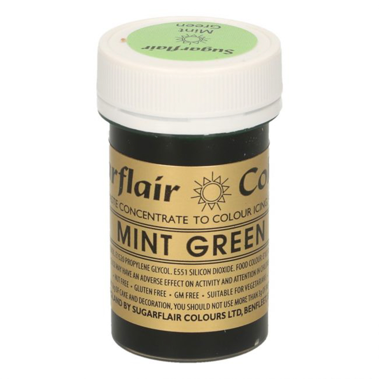 SUGARFLAIR PASTE COLOUR MINT GREEN, 25G